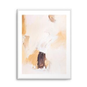 Abstract Neutrals V2 Artwork White Frame