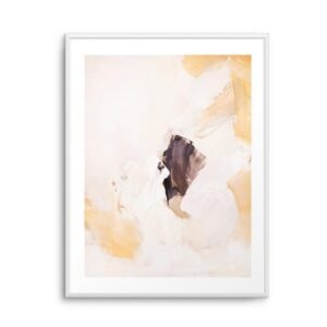 Abstract Neutrals V1 Artwork White Frame
